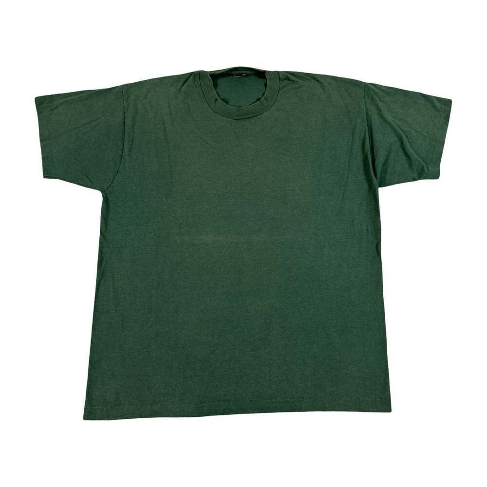 Vintage Faded Green Fruit Of The Look Best Single Stitch Short Sleeve Tshirt XL